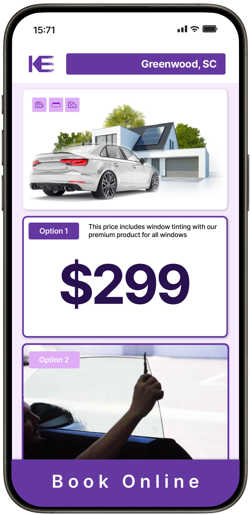 View Competitive Window Tinting Prices in Greenwood, South Carolina