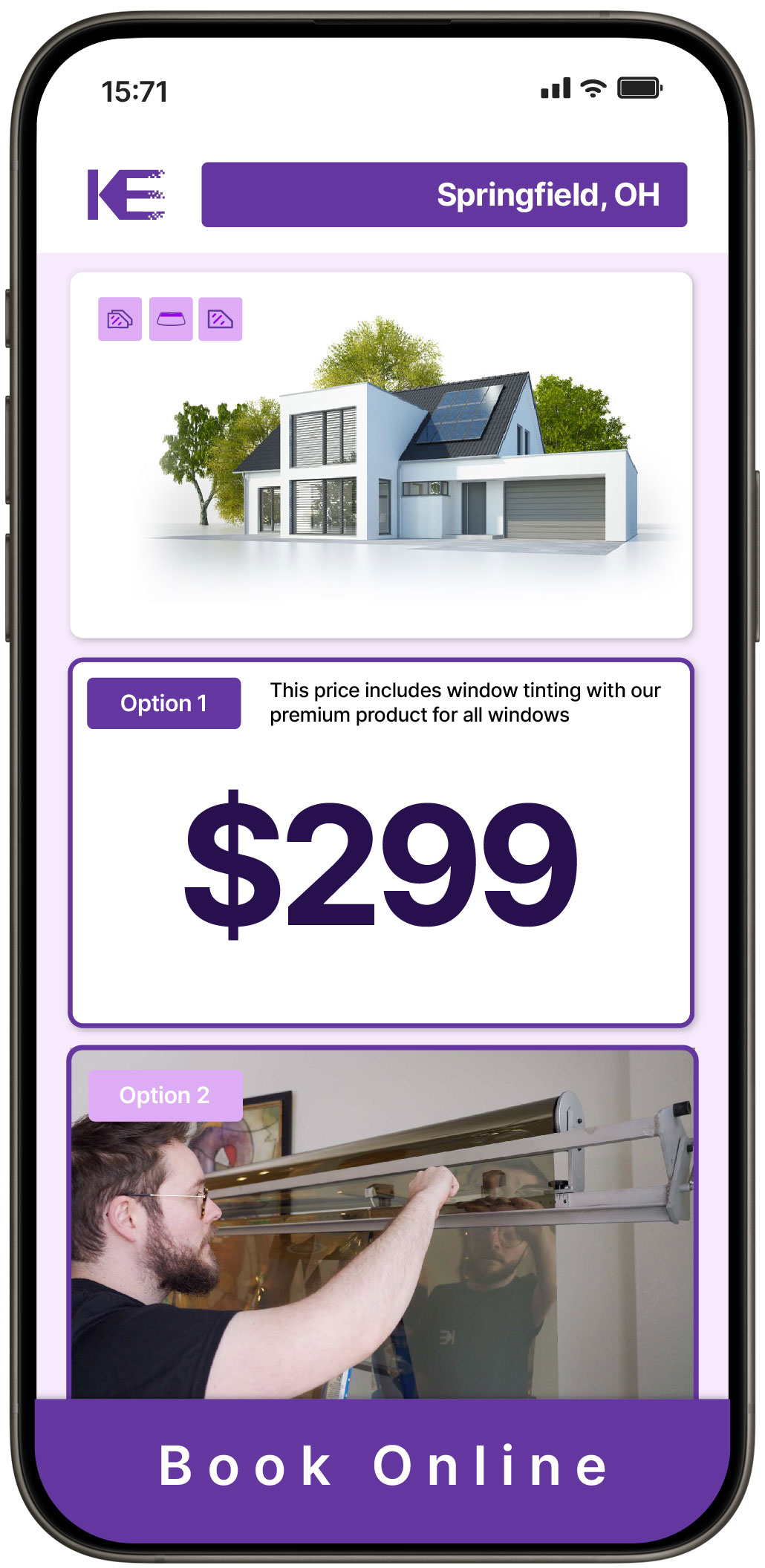 View Competitive Home Window Tinting Prices in Springfield, Ohio