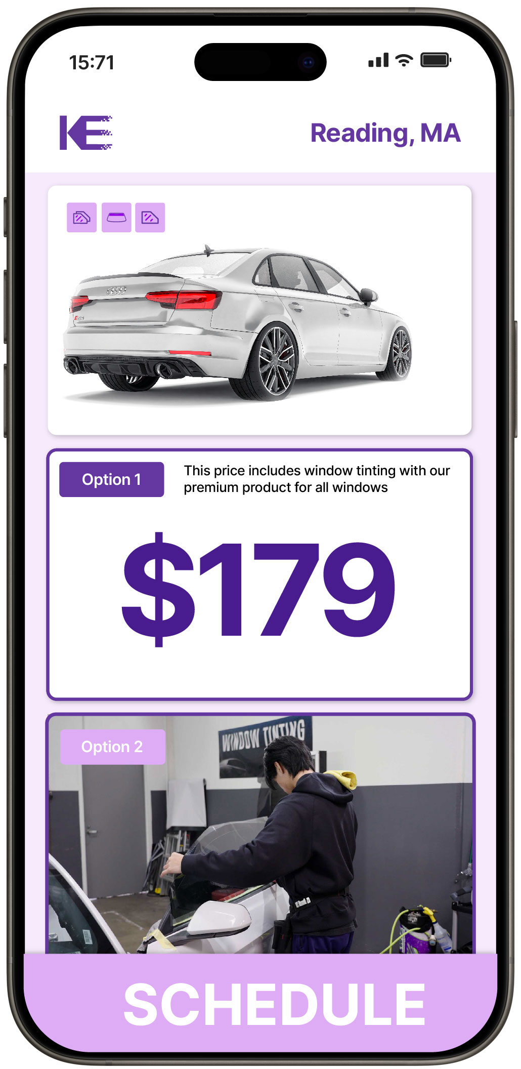 View Affordable Car Window Tinting Costs in Reading, Massachusetts