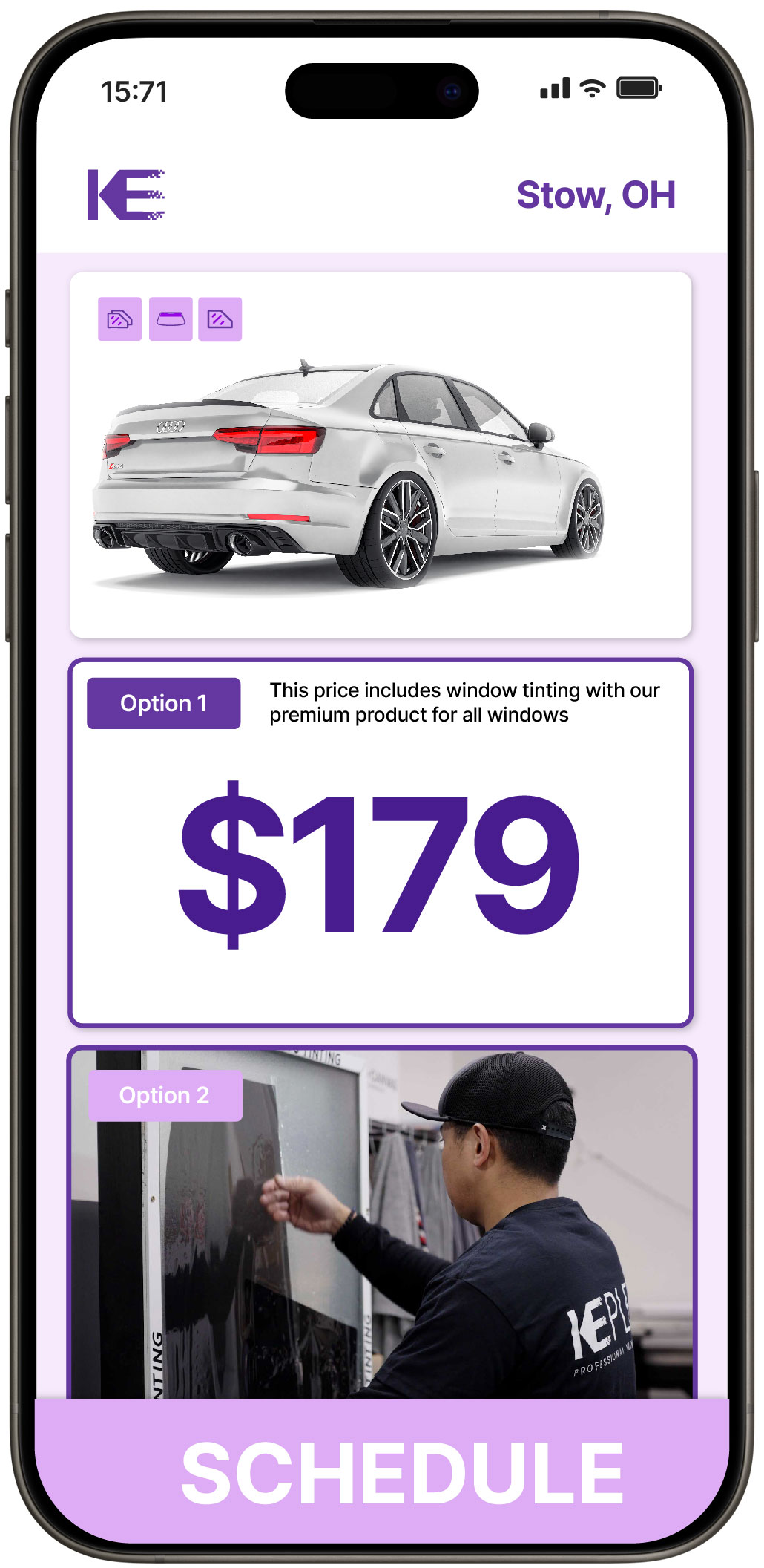 View Reasonable Car Window Tinting Rates in Stow, Ohio