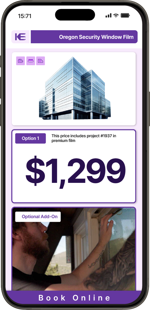 Get Security Window Film Pricing on Your Phone in Oregon