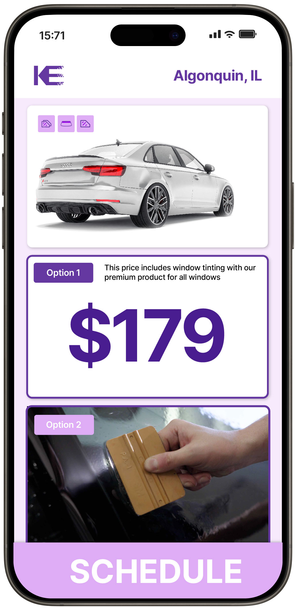 View Affordable Car Window Tinting Costs in Algonquin, Illinois