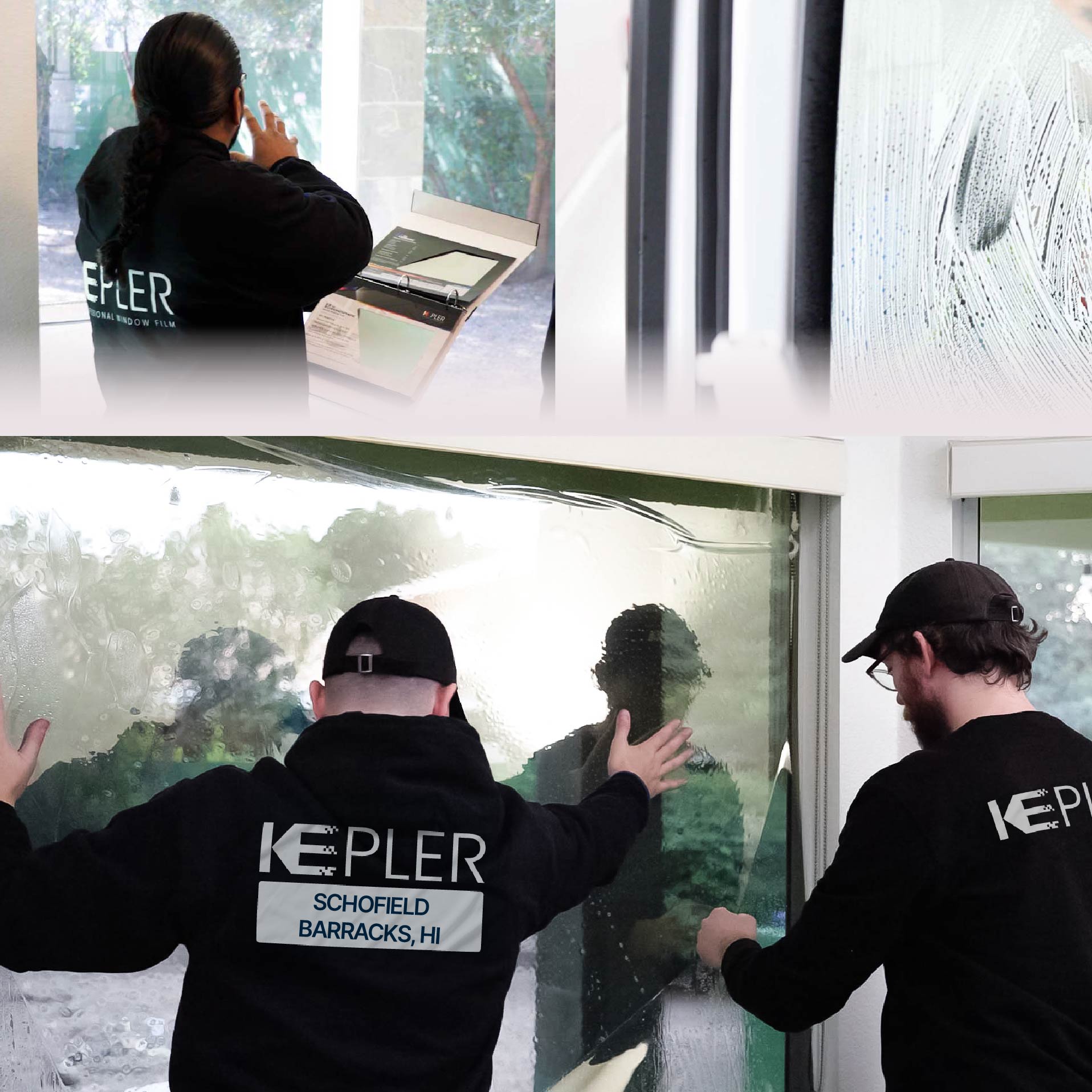 Kepler Specialist Performing Commercial Window Tinting in Schofield Barracks Schofield Barracks