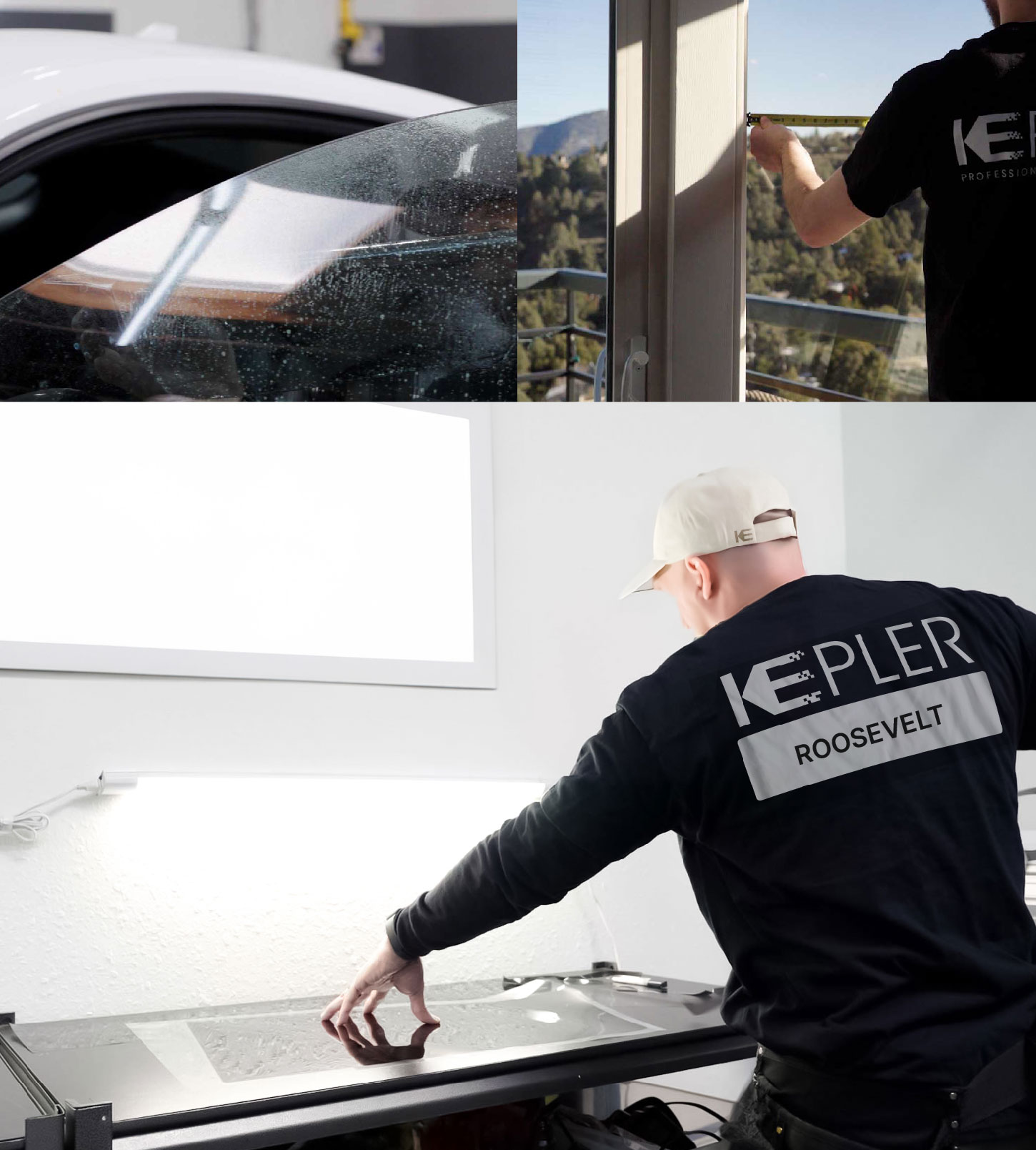 Window Tinting Specialist Cutting Film in Roosevelt, New York