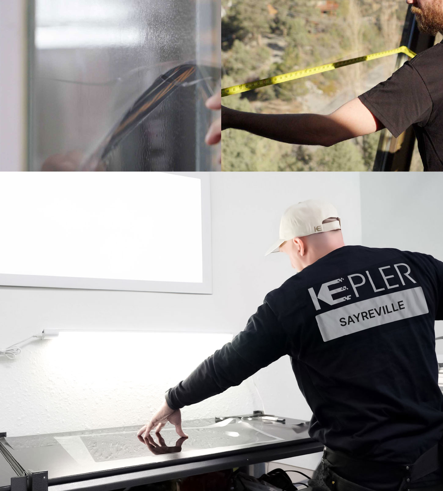 Window Tinting Specialist Cutting Film in Sayreville, New Jersey