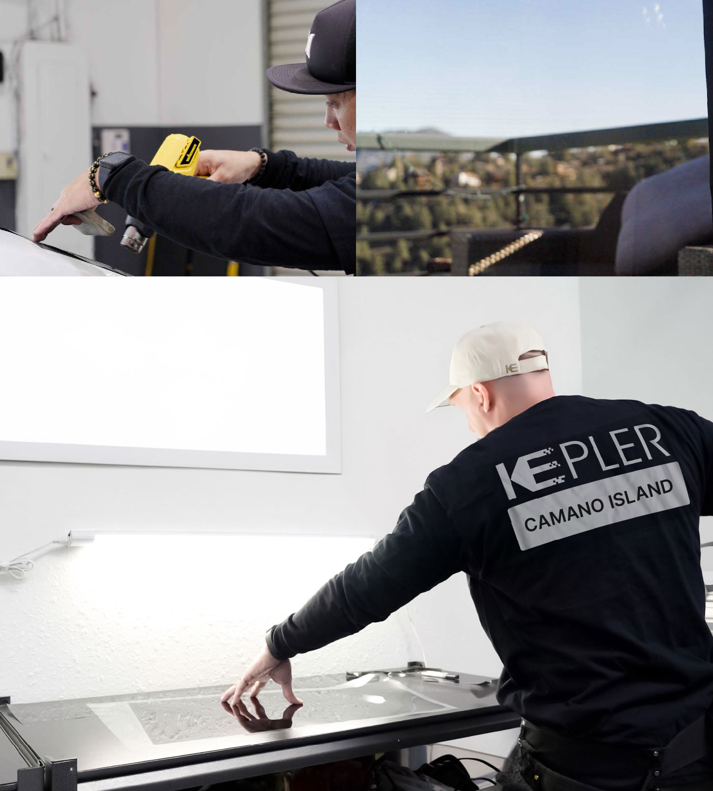 Window Tinting Specialist Cutting Film in Camano Island, Washington