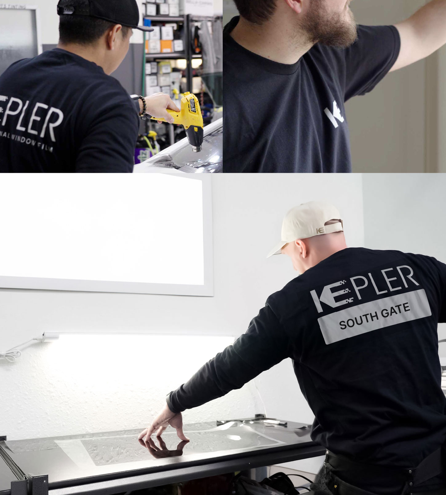 Window Tinting Specialist Cutting Film in South Gate, California