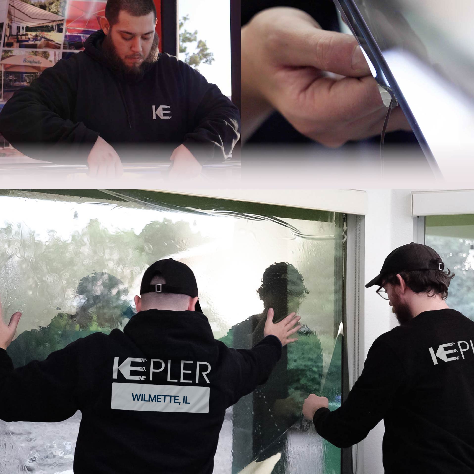 Kepler Specialist Performing Commercial Window Tinting in Wilmette Wilmette