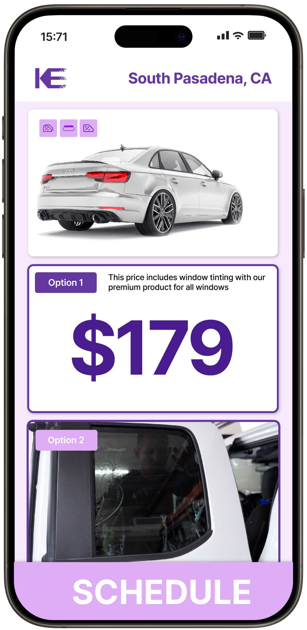 View Competitive Car Window Tinting Prices in South Pasadena, California