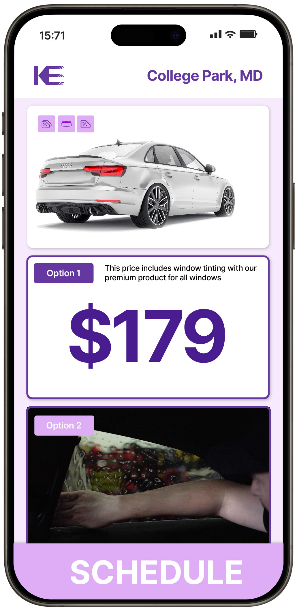 View Affordable Car Window Tinting Costs in College Park, Maryland