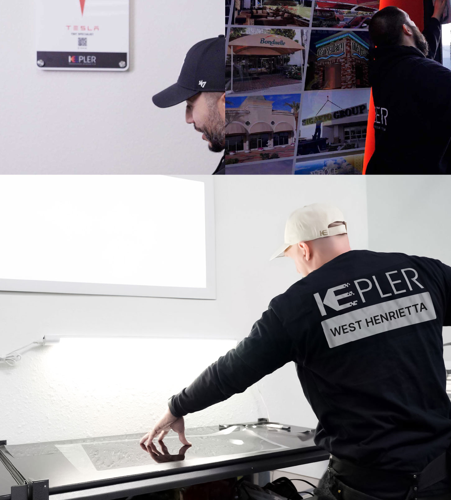 Window Tinting Specialist Cutting Film in West Henrietta, New York