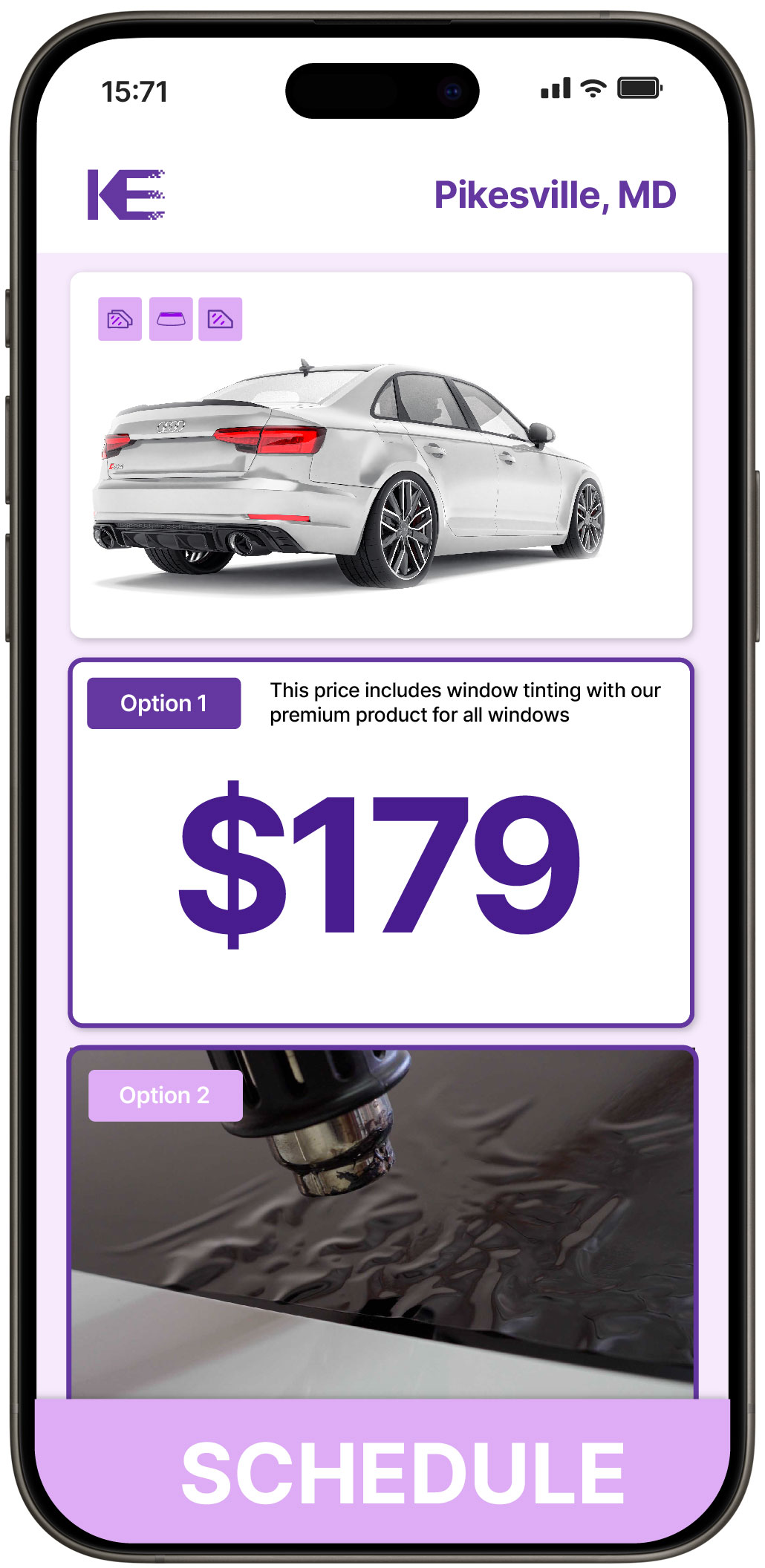 View Competitive Car Window Tinting Prices in Pikesville, Maryland