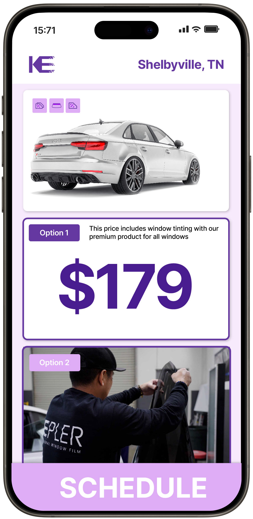 View Reasonable Car Window Tinting Prices in Shelbyville, Tennessee
