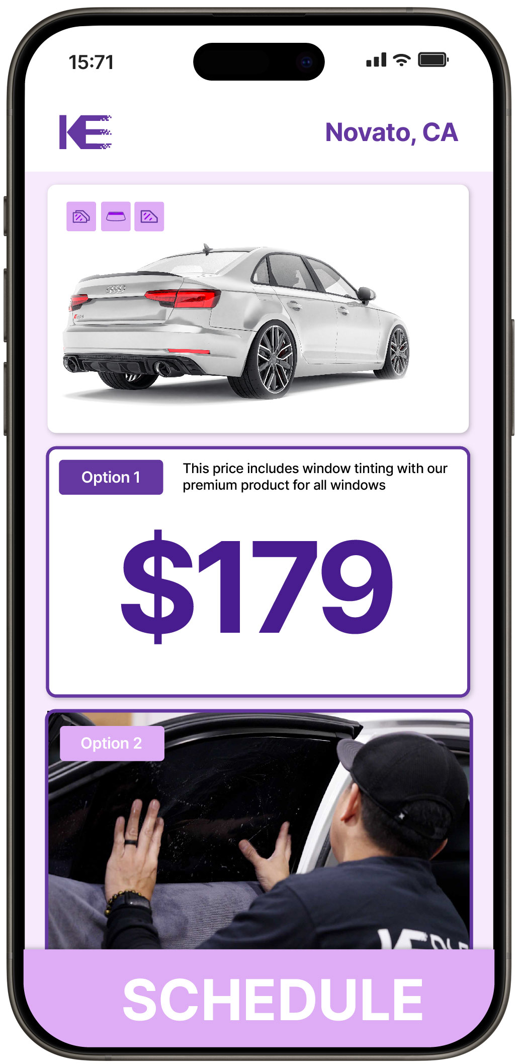 View Reasonable Car Window Tinting Costs in Novato, California