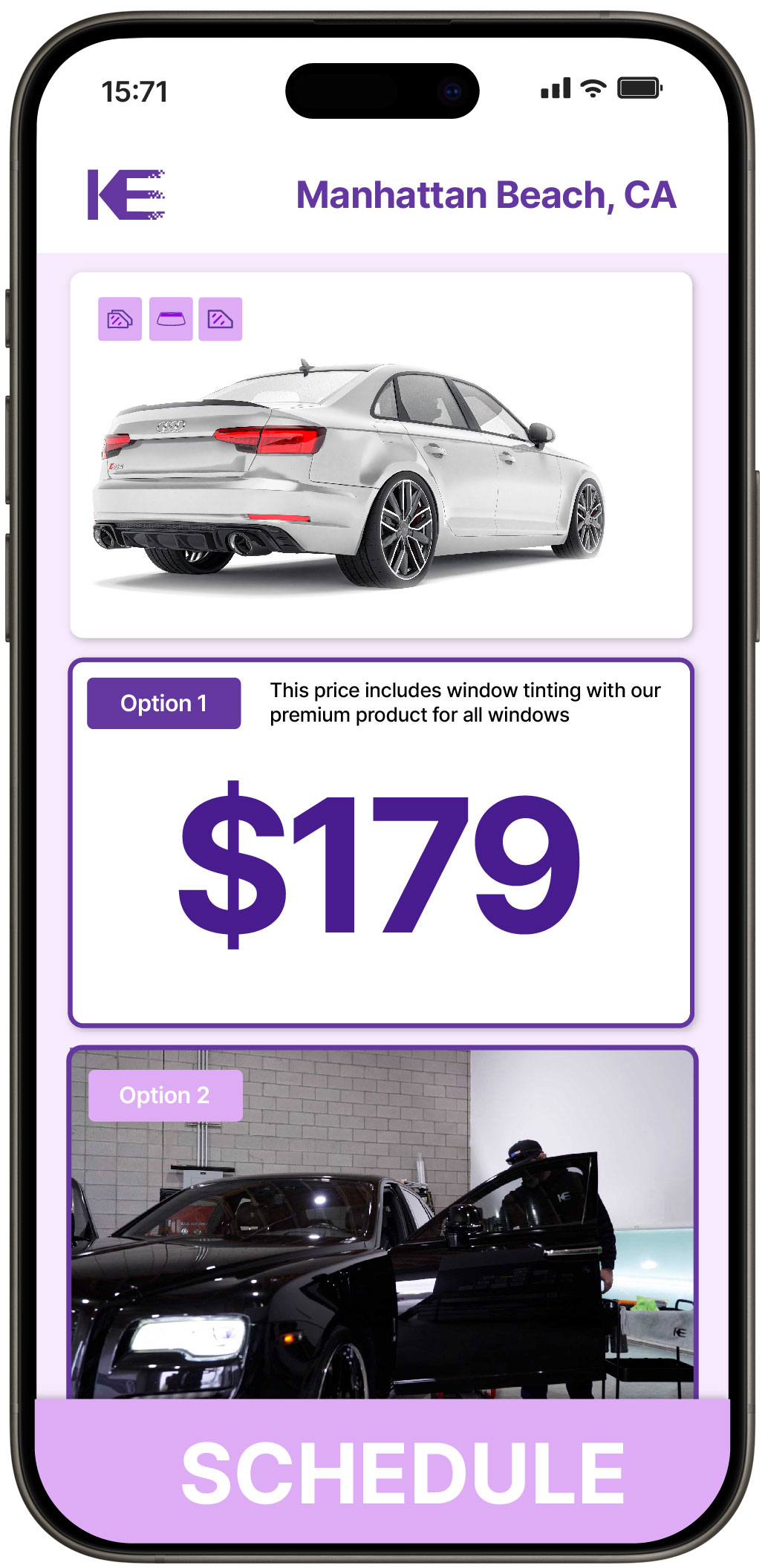 View Competitive Car Window Tinting Rates in Manhattan Beach, California