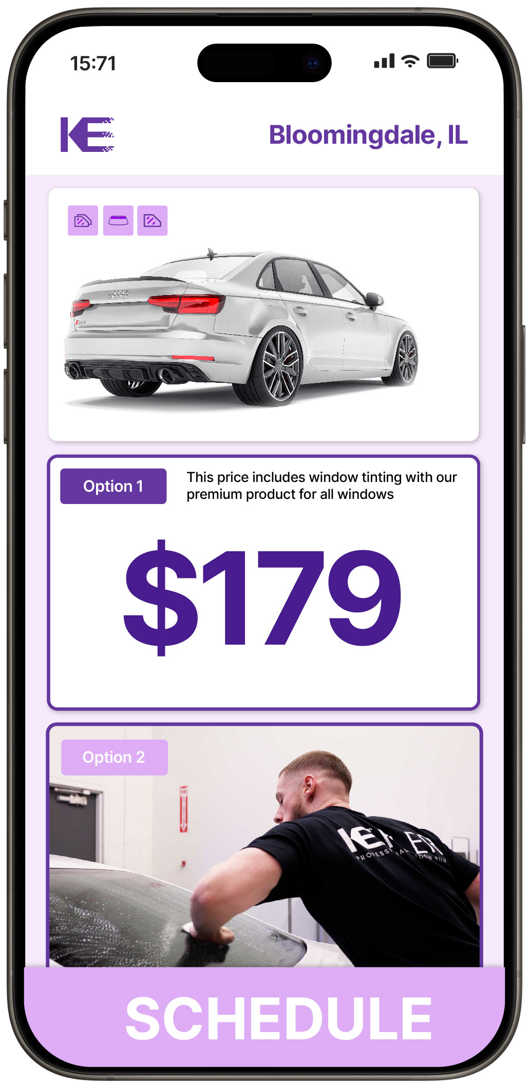 View Affordable Car Window Tinting Prices in Bloomingdale, Illinois