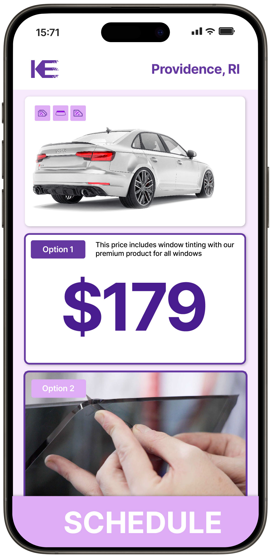 View Competitive Car Window Tinting Rates in Providence, Rhode Island