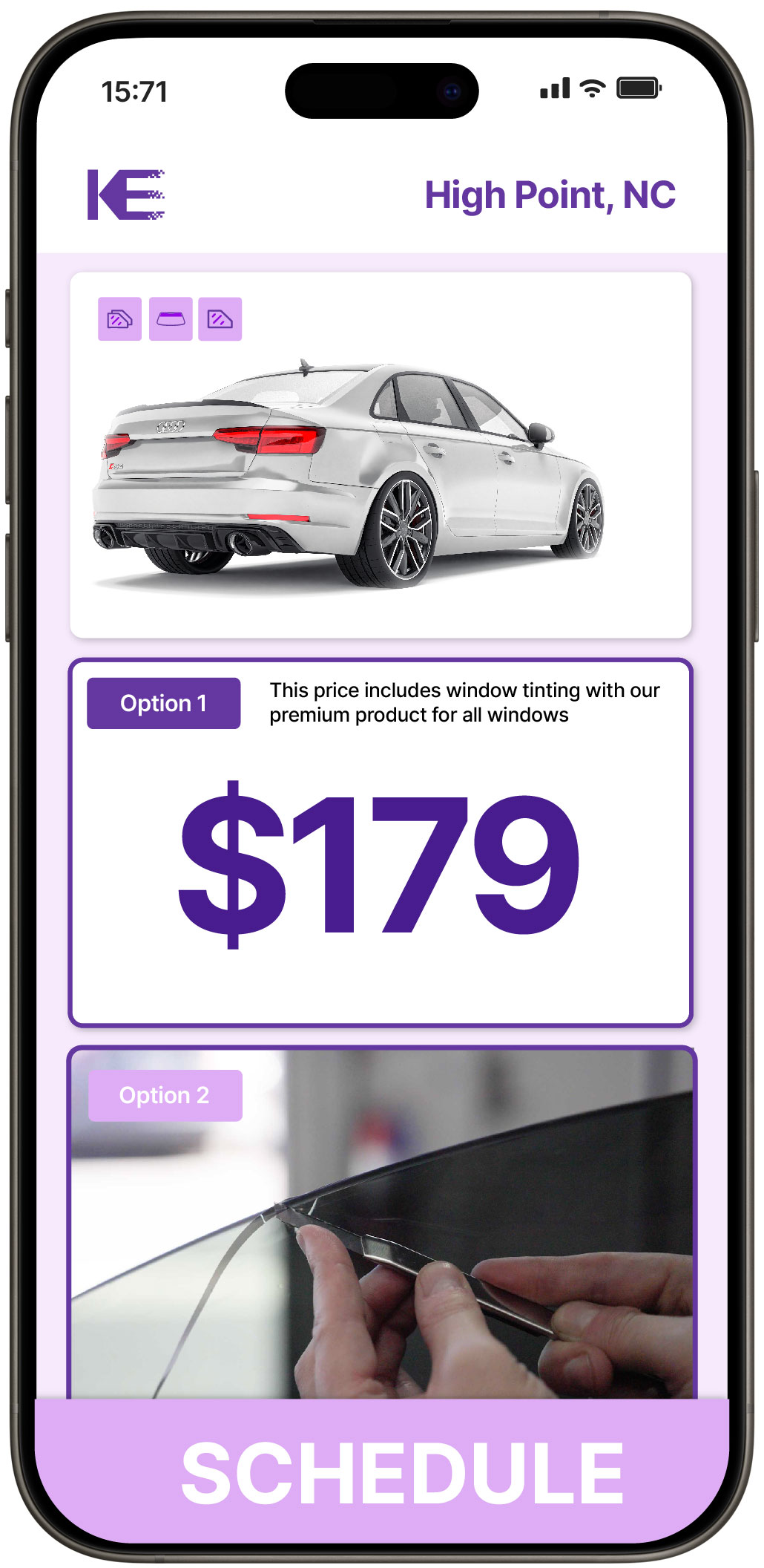 View Reasonable Car Window Tinting Rates in High Point, North Carolina