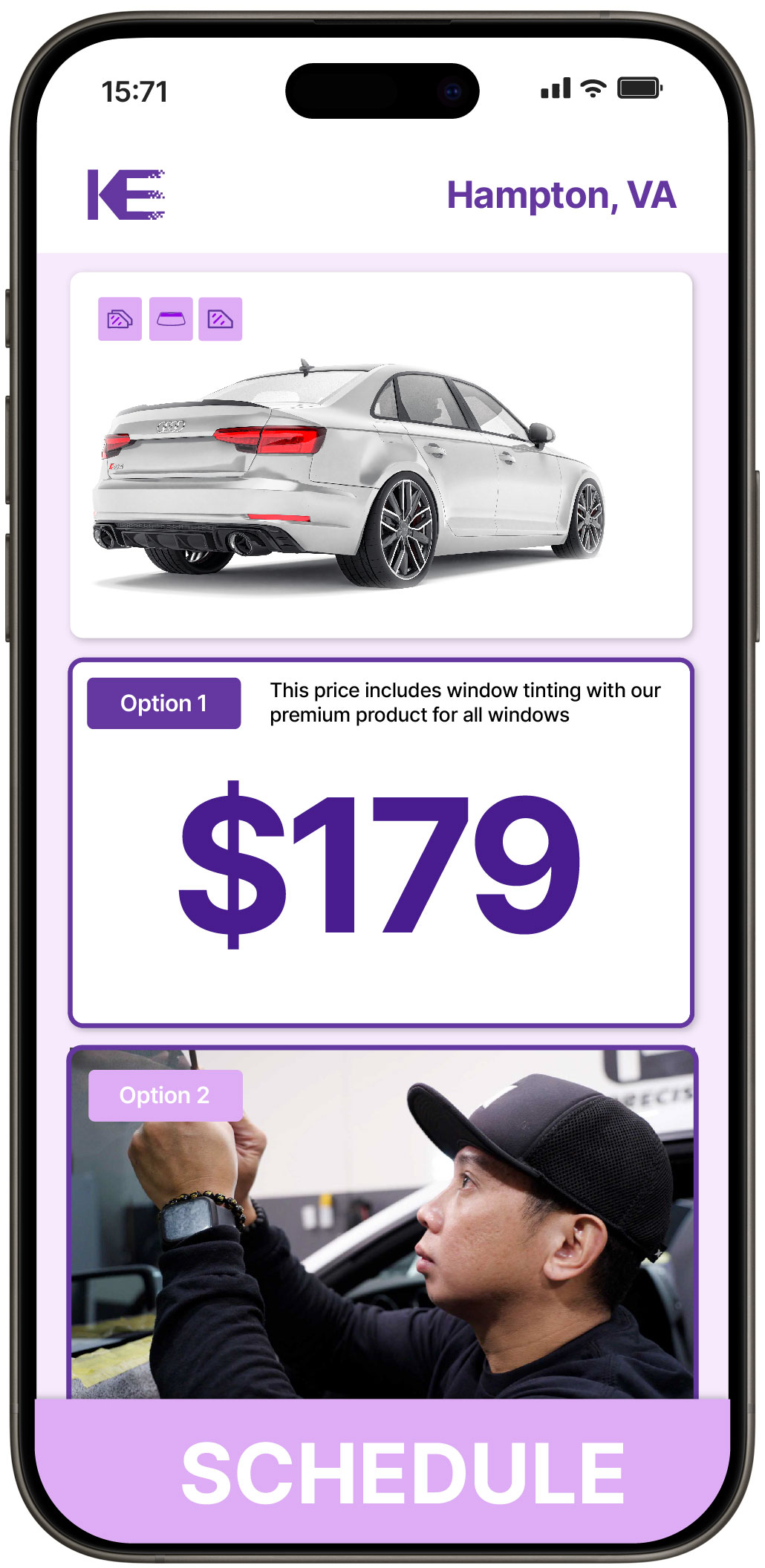 View Reasonable Car Window Tinting Prices in Hampton, Virginia