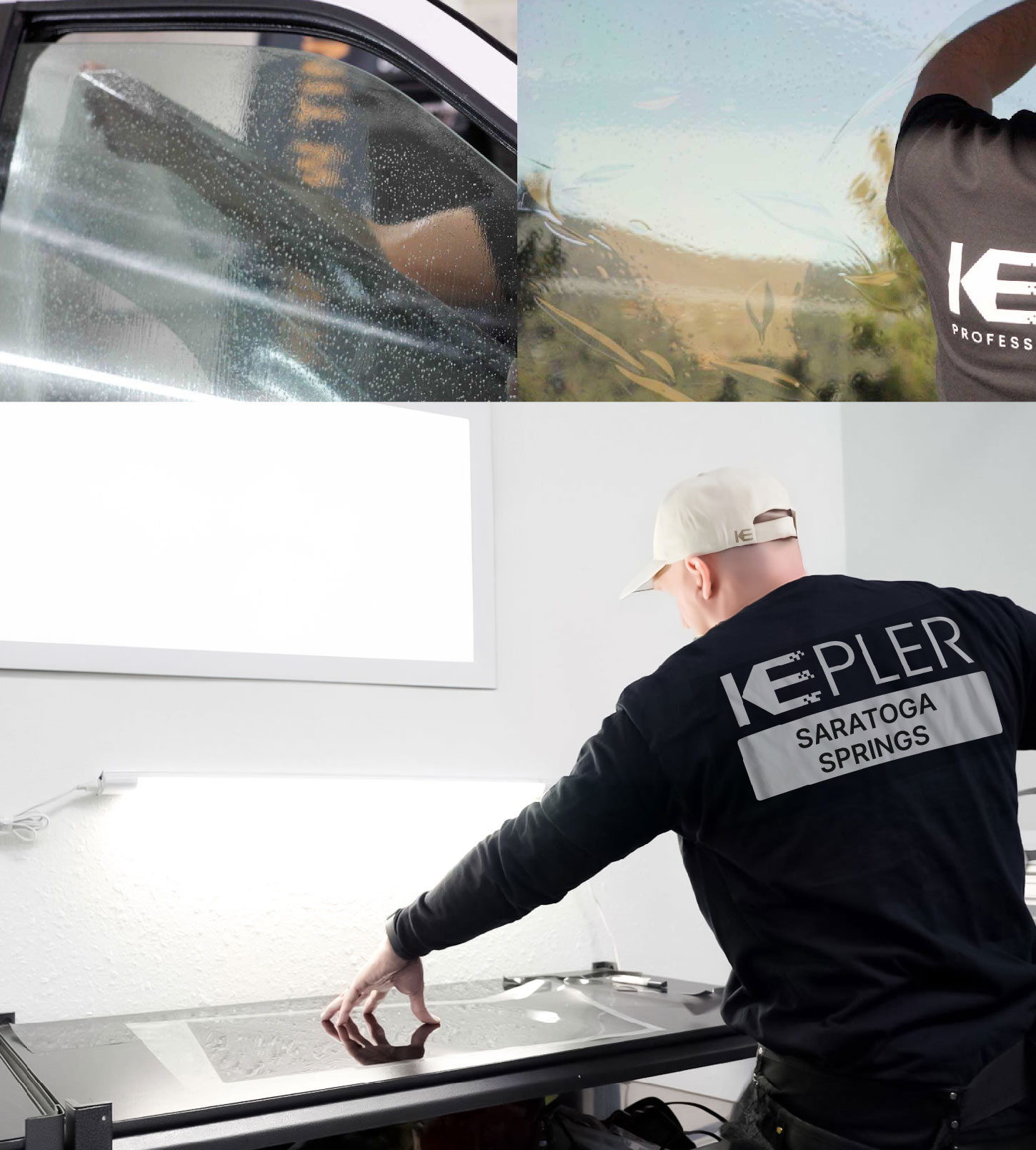 Window Tinting Specialist Cutting Film in Saratoga Springs, Utah