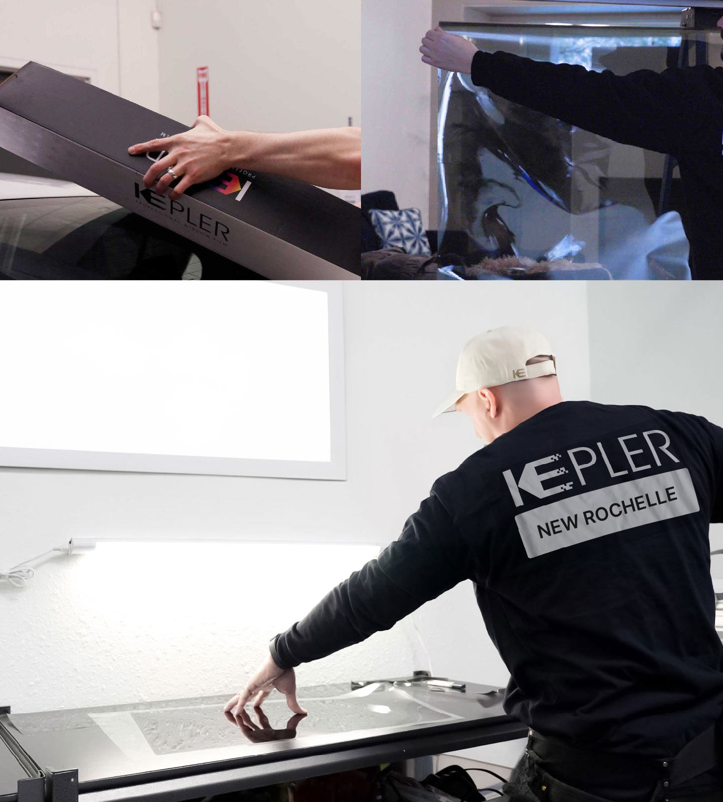 Window Tinting Specialist Cutting Film in New Rochelle, New York