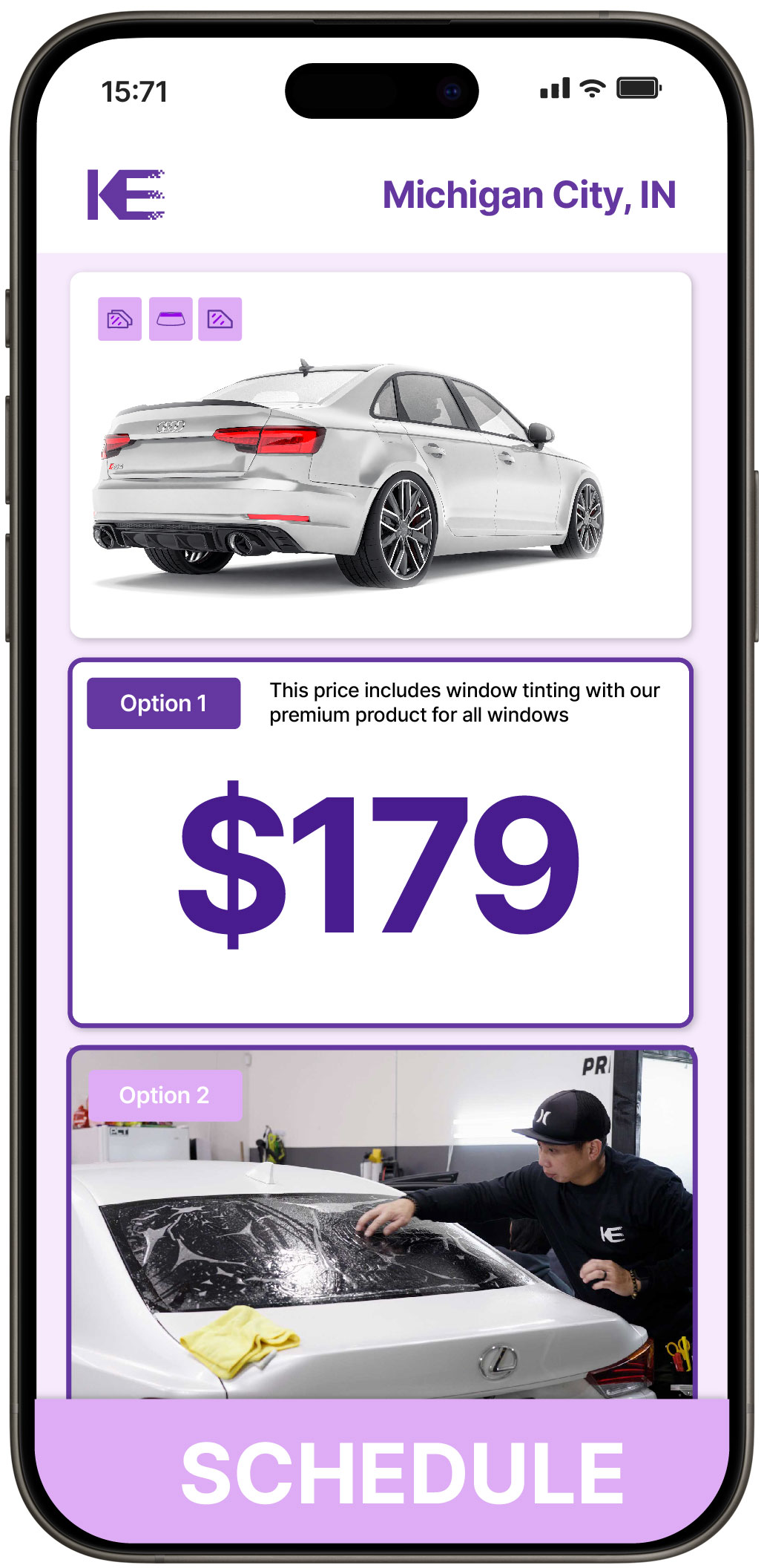 View Affordable Car Window Tinting Costs in Michigan City, Indiana