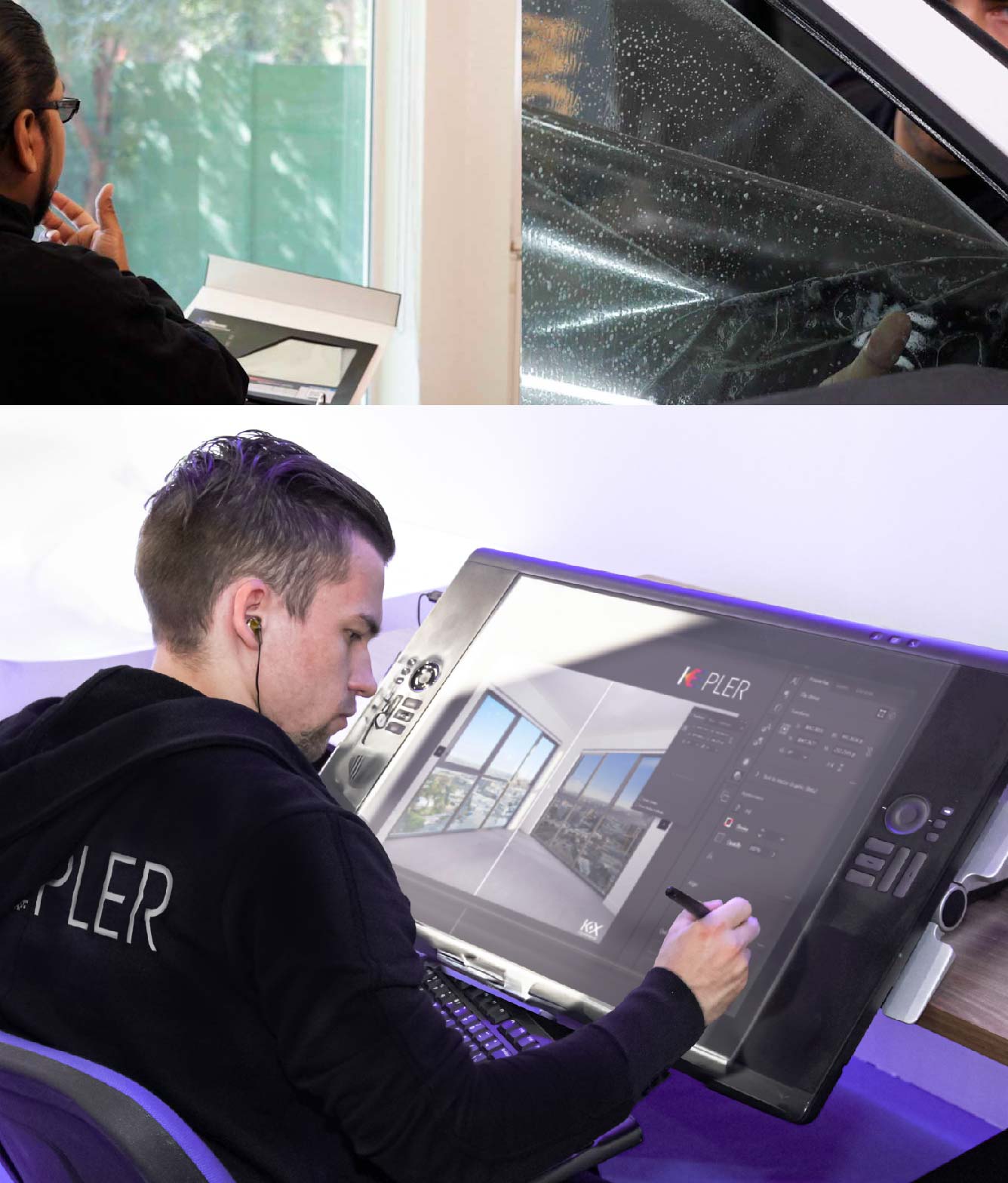 Kepler Specialist Performing Commercial Window Tinting in Madison Madison