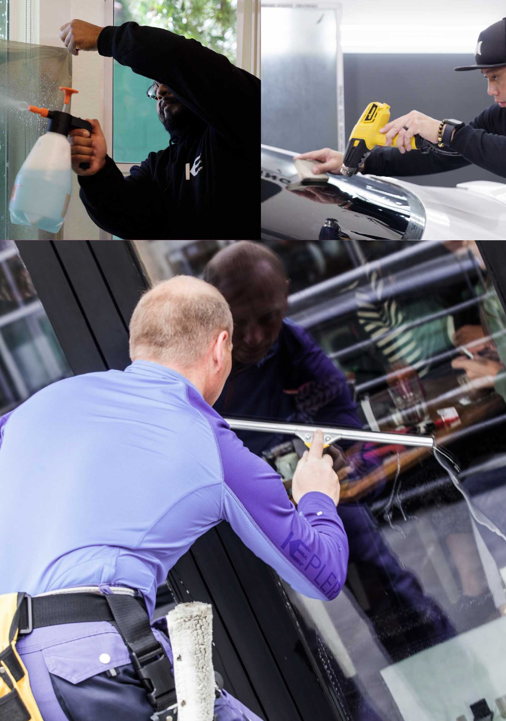 Kepler Professional Applying Anti-Graffiti Window Film to a Marlborough Shop Front
