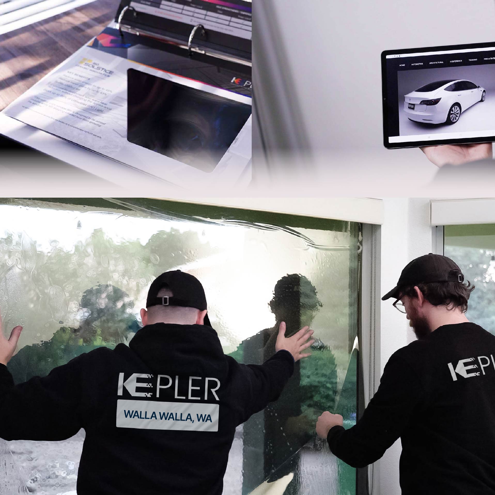 Kepler Specialist Performing Commercial Window Tinting in Walla Walla Walla Walla