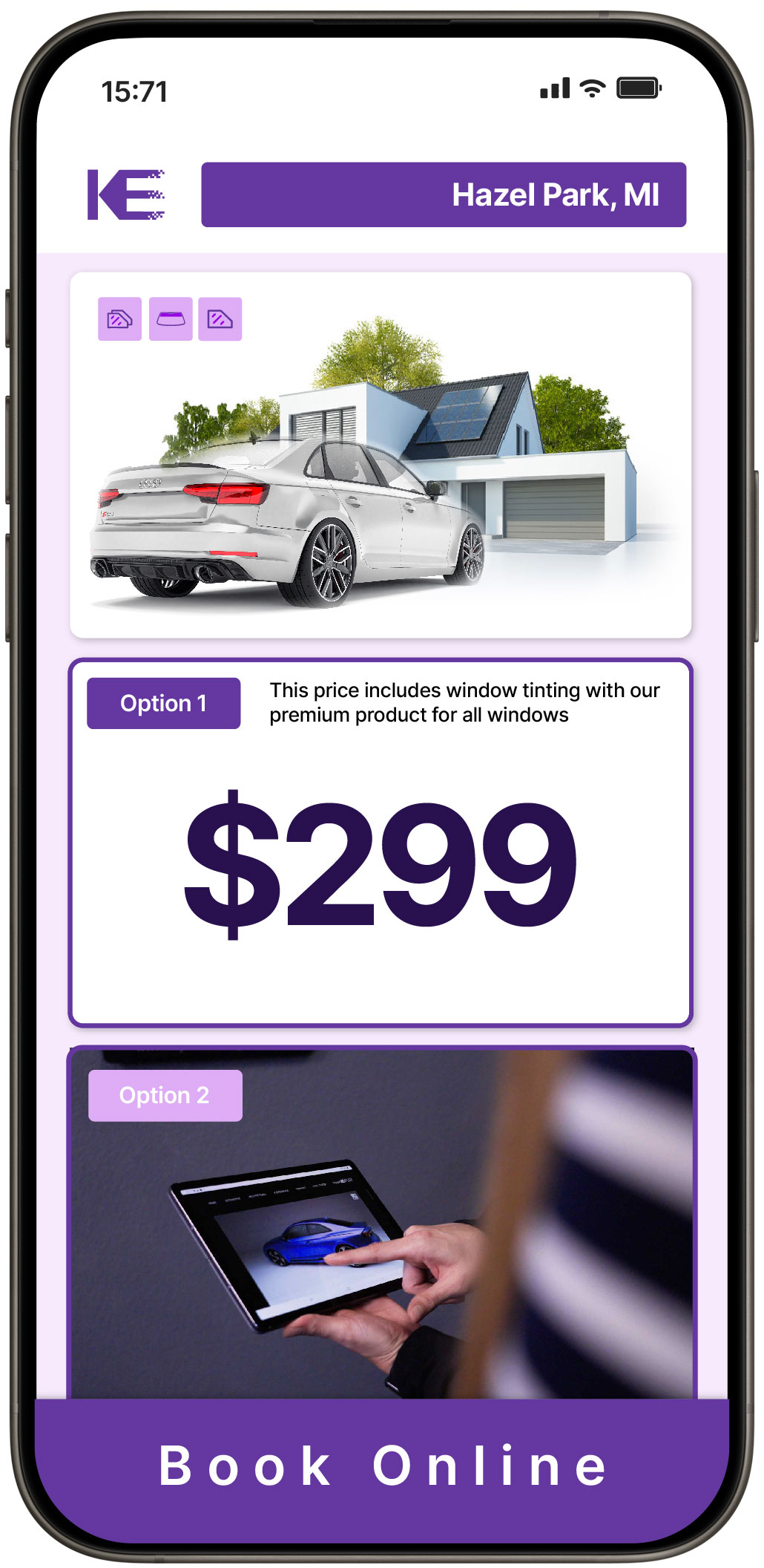 View Competitive Window Tinting Prices in Hazel Park, Michigan