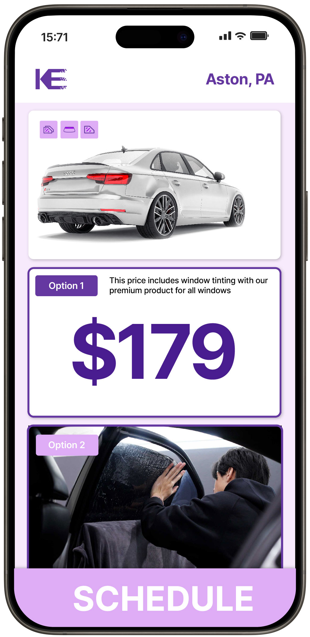 View Competitive Car Window Tinting Rates in Aston, Pennsylvania