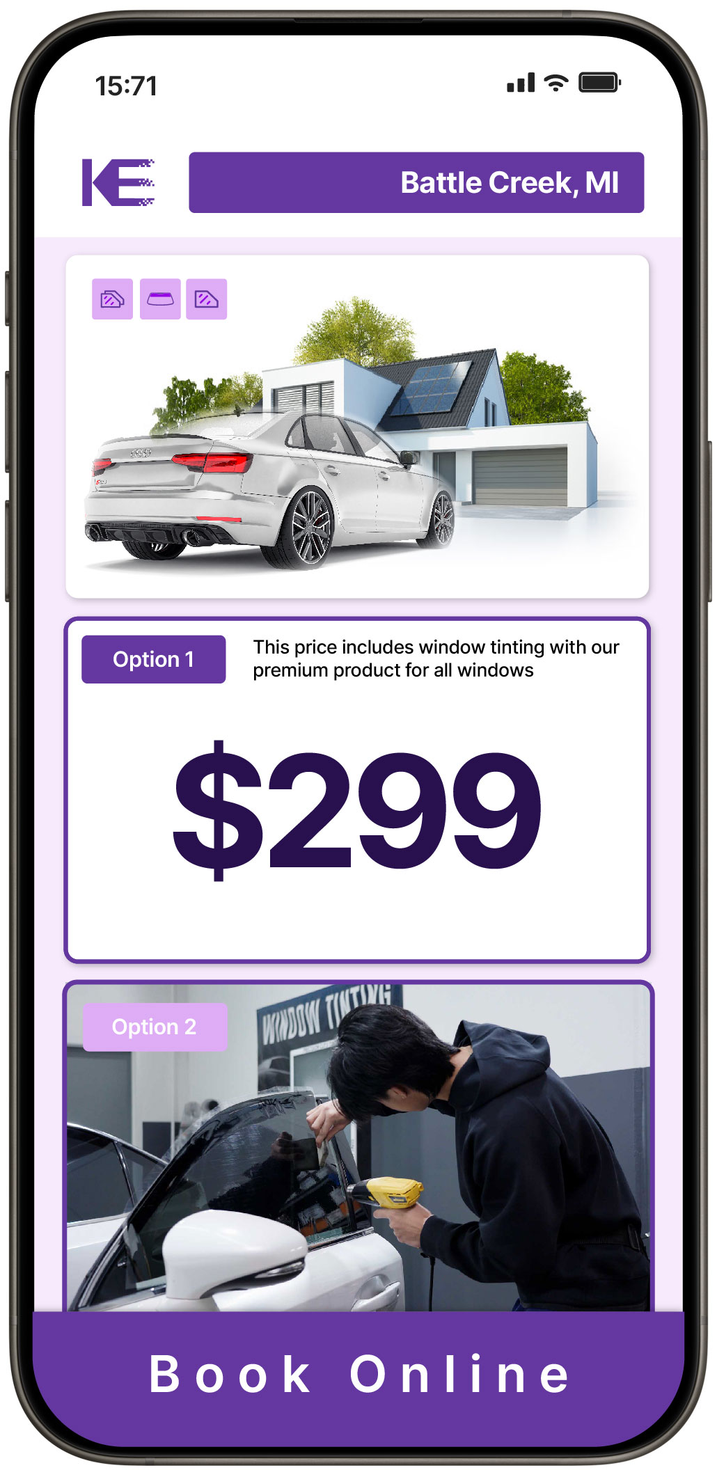 View Competitive Window Tinting Prices in Battle Creek, Michigan