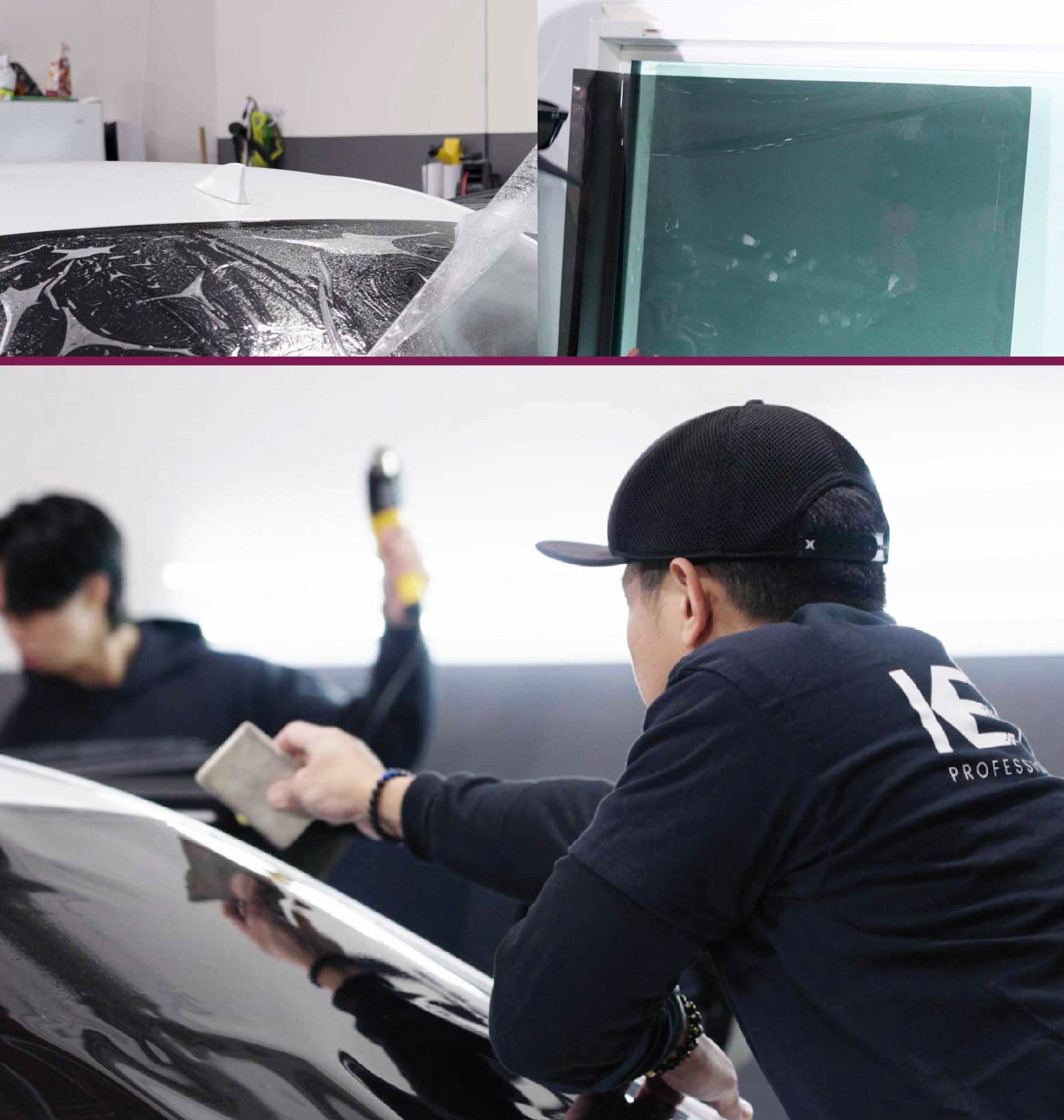 Car Window Tinting Specialists at Work in Montana