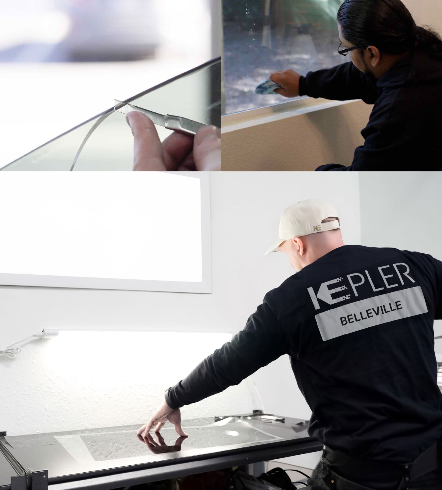 Window Tinting Specialist Cutting Film in Belleville, New Jersey