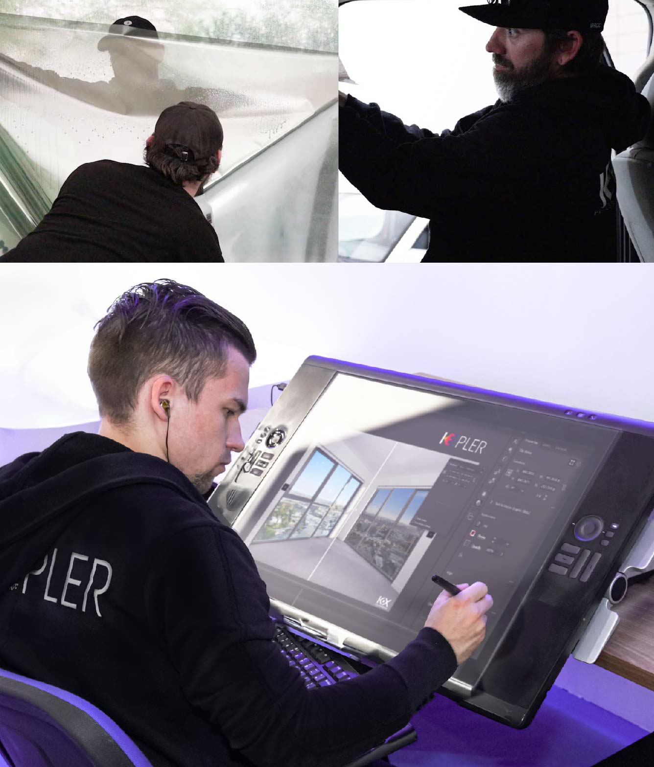 Kepler Specialist Performing Commercial Window Tinting in Sanger Sanger