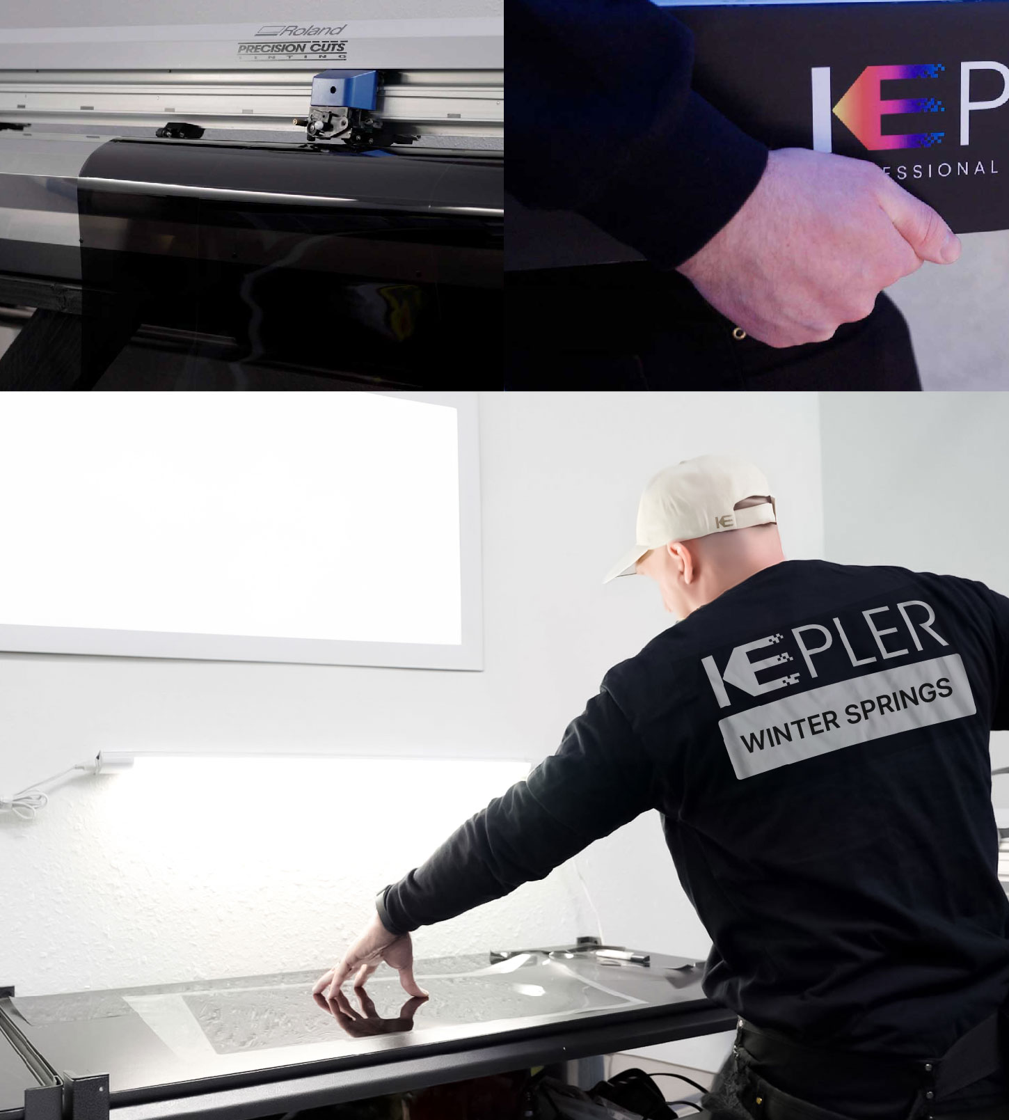 Window Tinting Specialist Cutting Film in Winter Springs, Florida