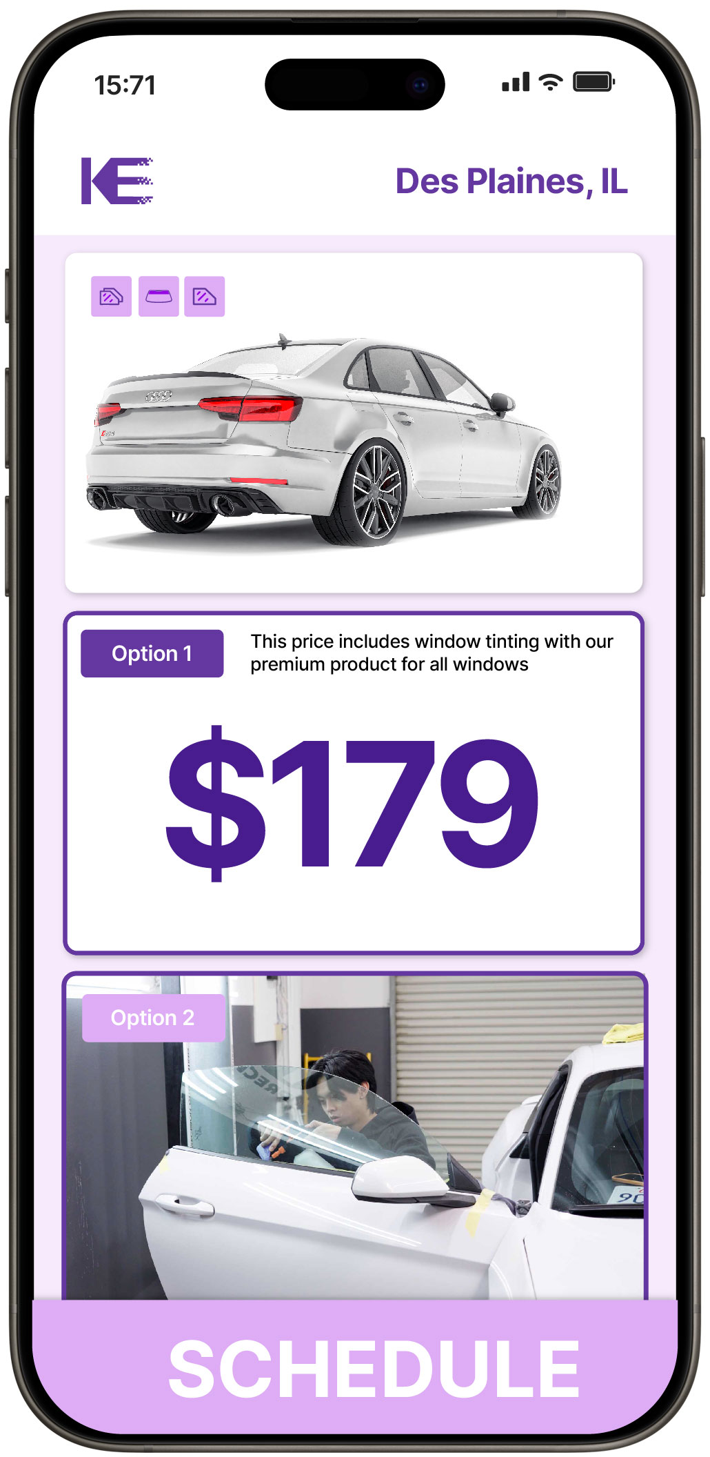View Reasonable Car Window Tinting Rates in Des Plaines, Illinois