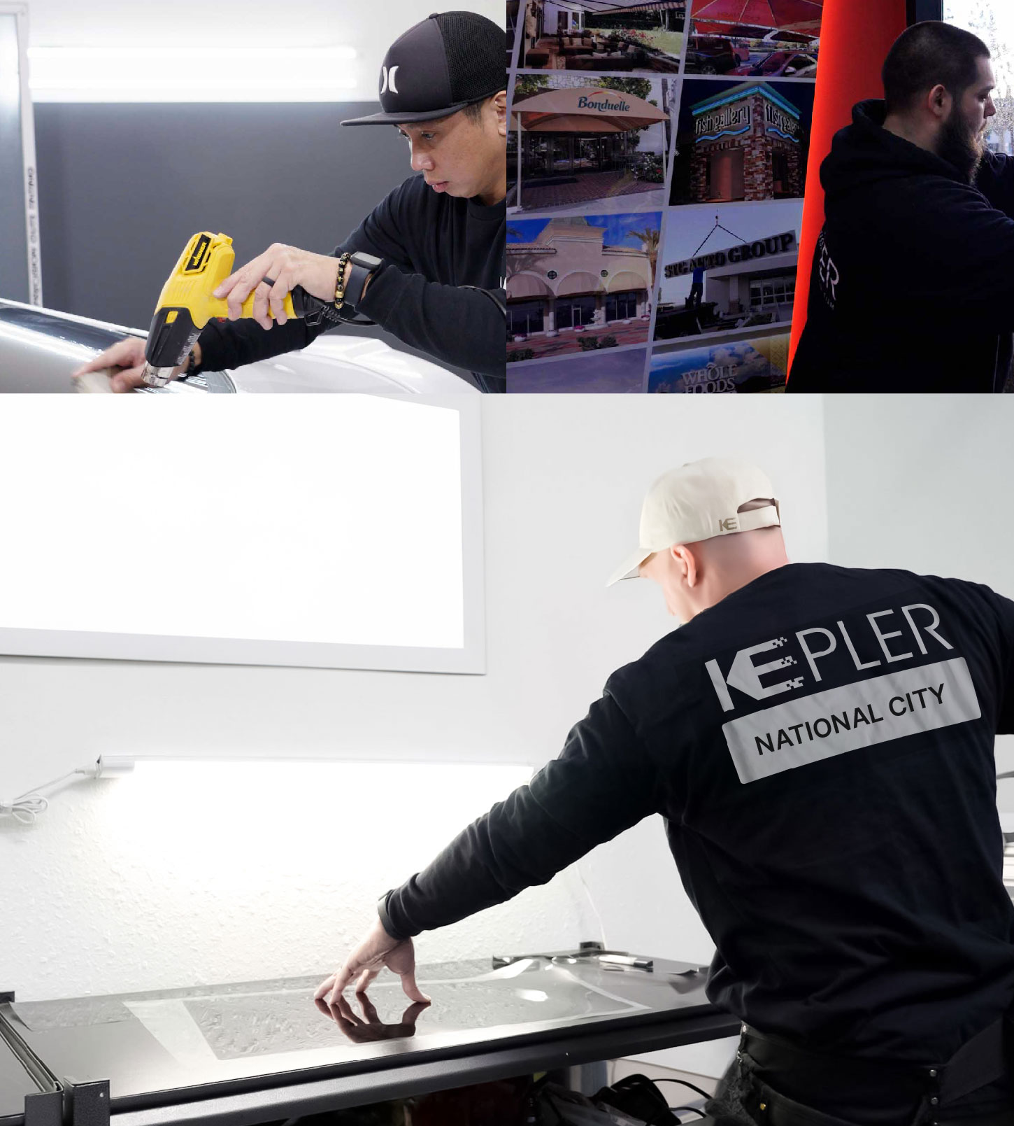 Window Tinting Specialist Cutting Film in National City, California