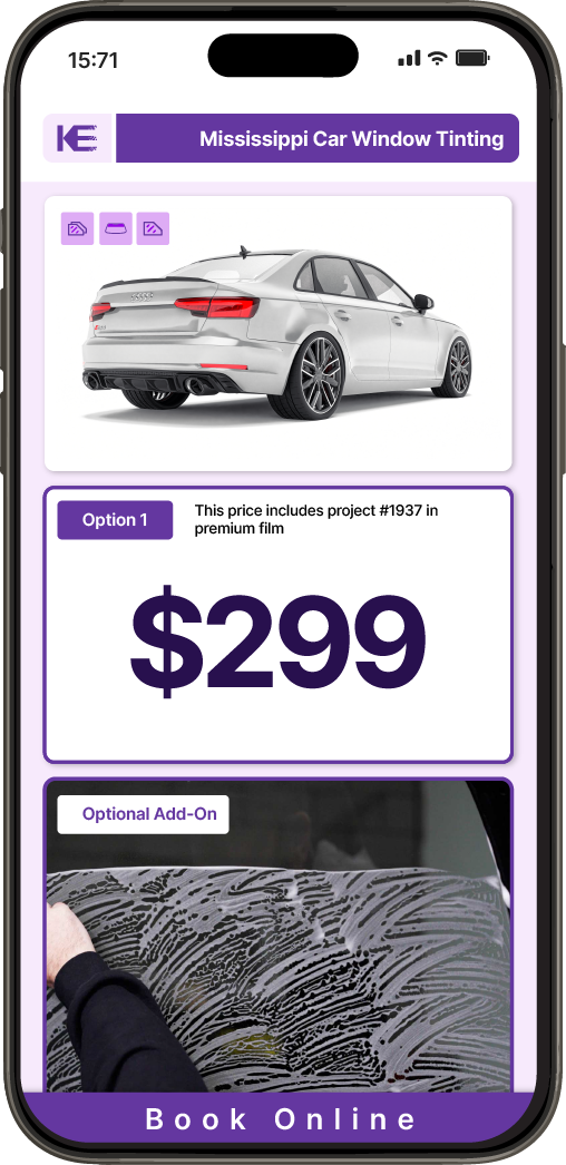 View Competitive Car Window Tinting Prices in Mississippi