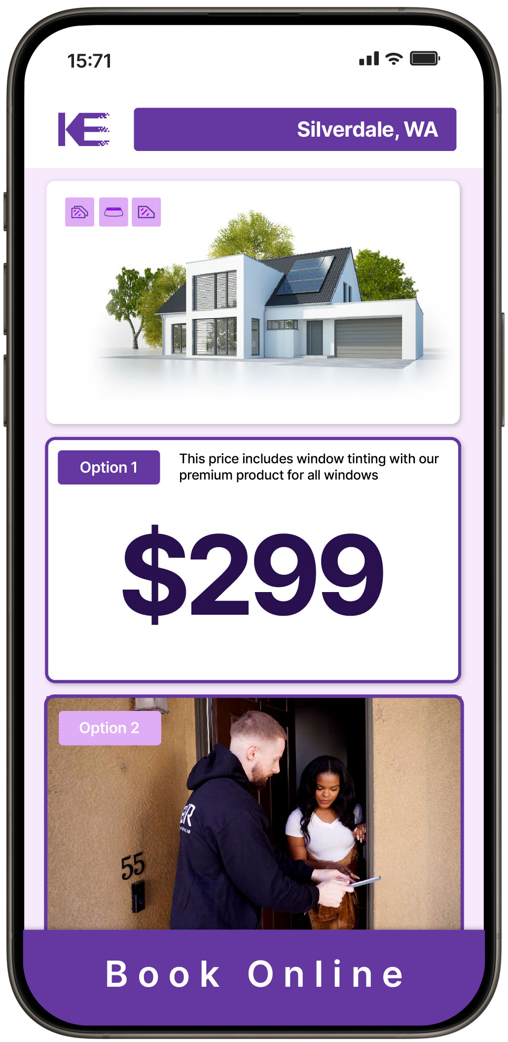 View Competitive Home Window Tinting Rates in Silverdale, Washington