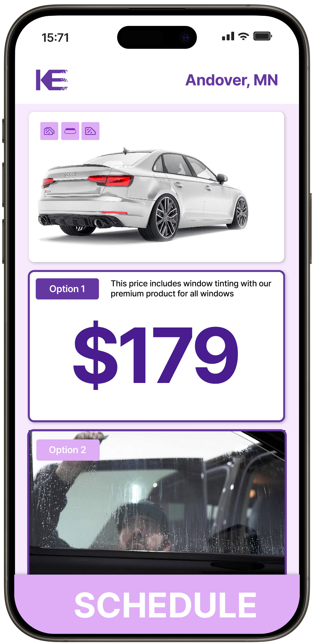 View Affordable Car Window Tinting Rates in Andover, Minnesota