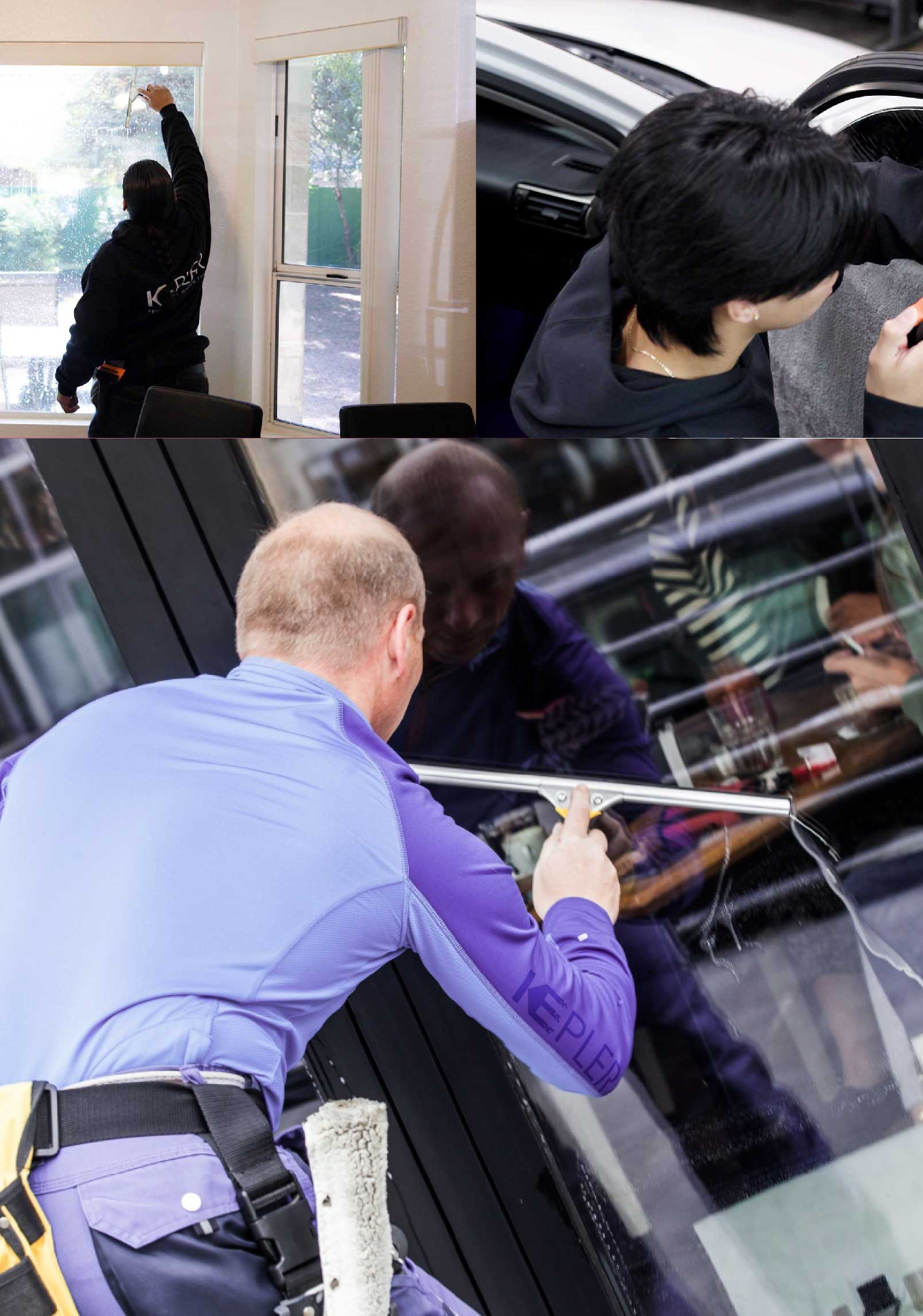 Kepler Skilled Applying Anti-Graffiti Window Film to a Richmond Shop Front