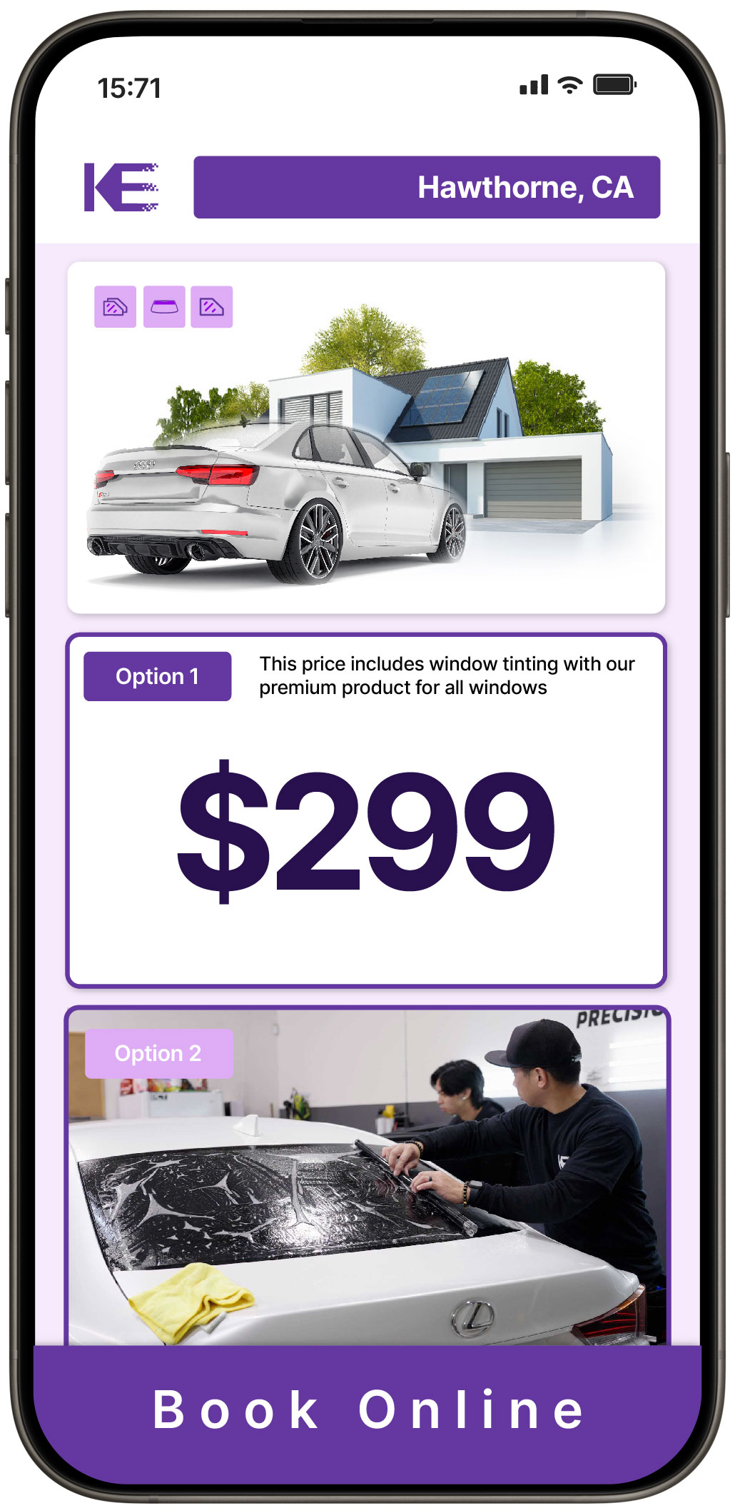 View Affordable Tesla Window Tinting Prices in Artesia, California