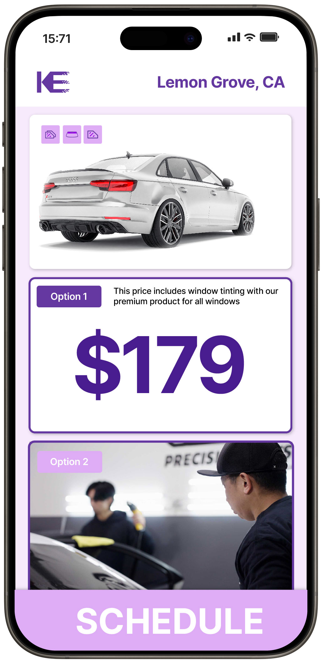 View Affordable Car Window Tinting Prices in Lemon Grove, California