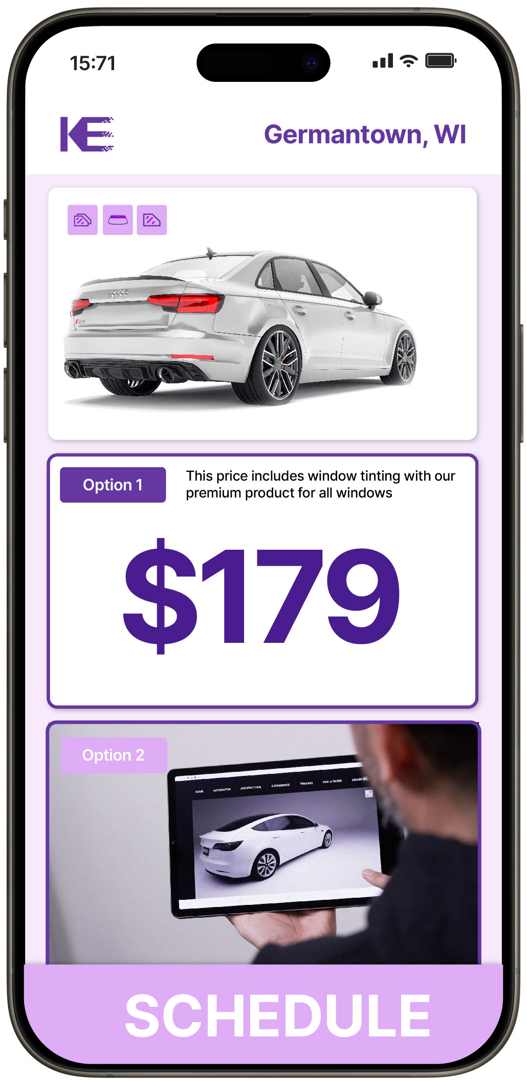 View Competitive Car Window Tinting Costs in Germantown, Wisconsin