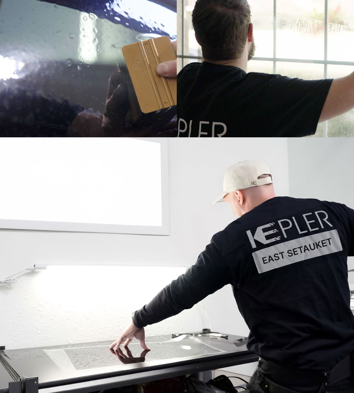 Window Tinting Specialist Cutting Film in East Setauket, New York