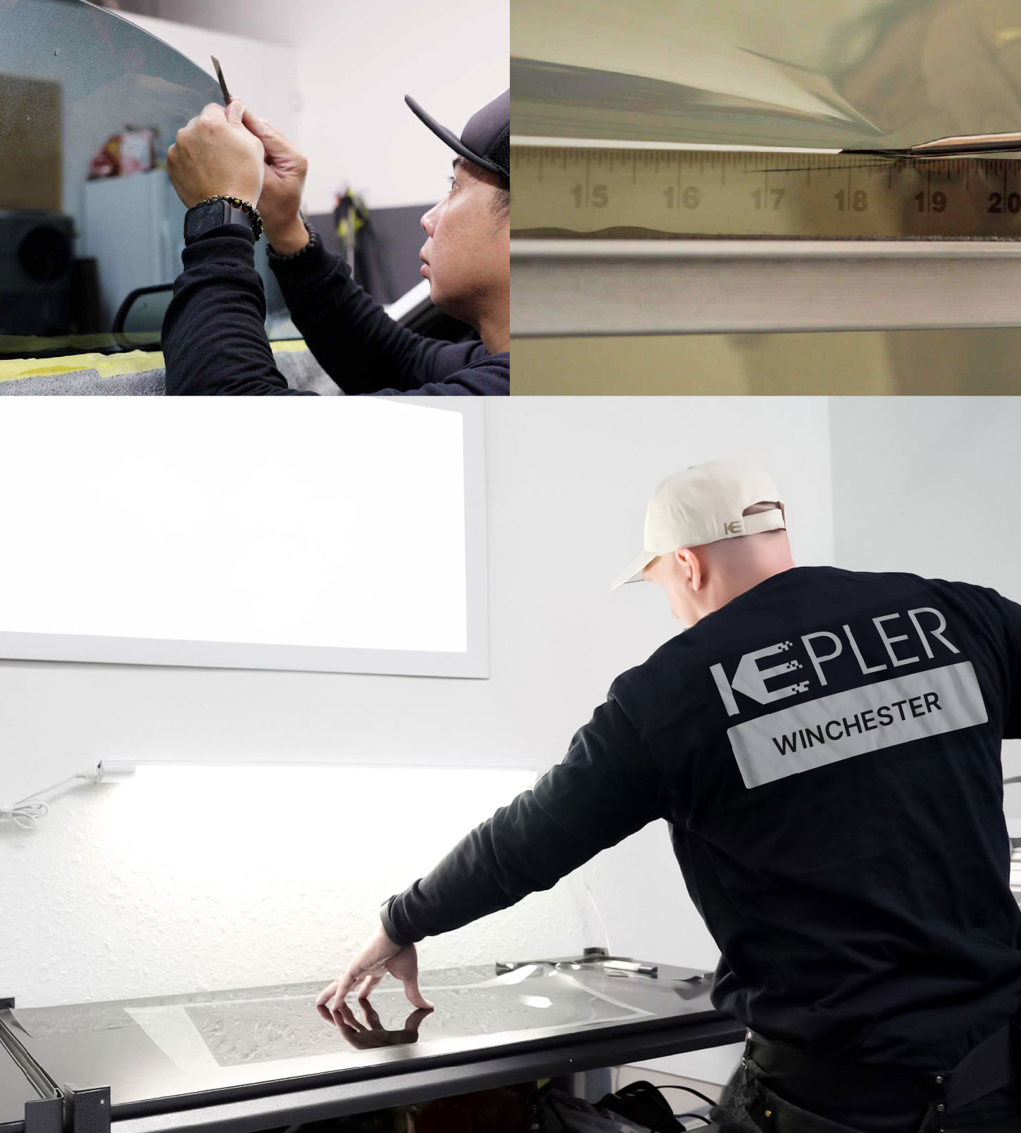 Window Tinting Specialist Cutting Film in Winchester, Kentucky