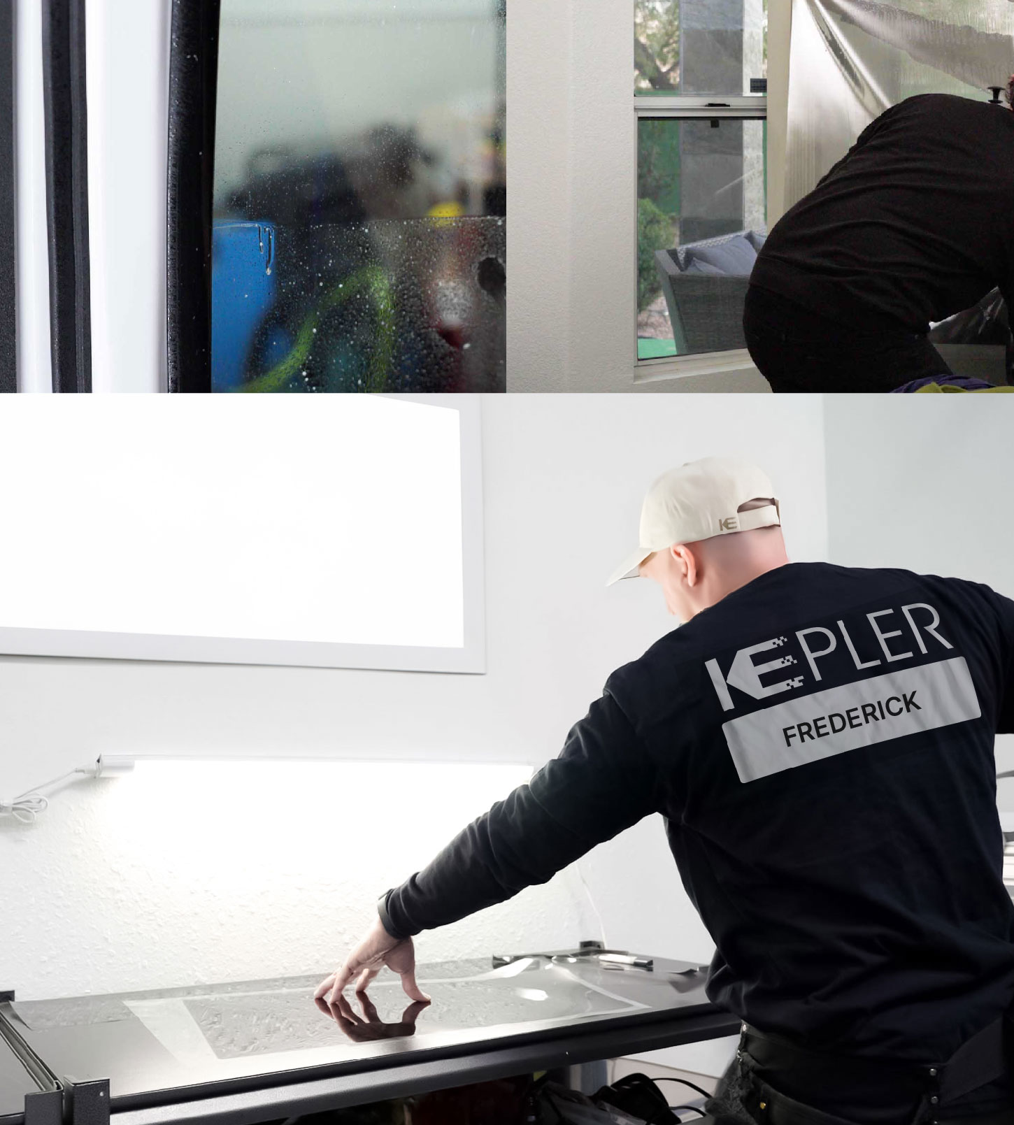 Window Tinting Specialist Cutting Film in Frederick, Maryland