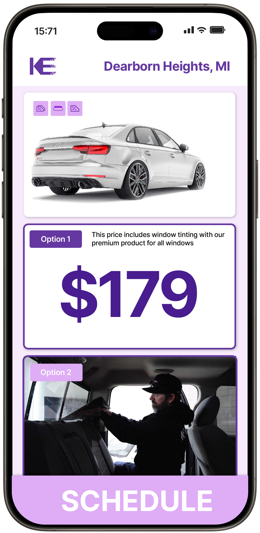 View Competitive Car Window Tinting Rates in Dearborn Heights, Michigan