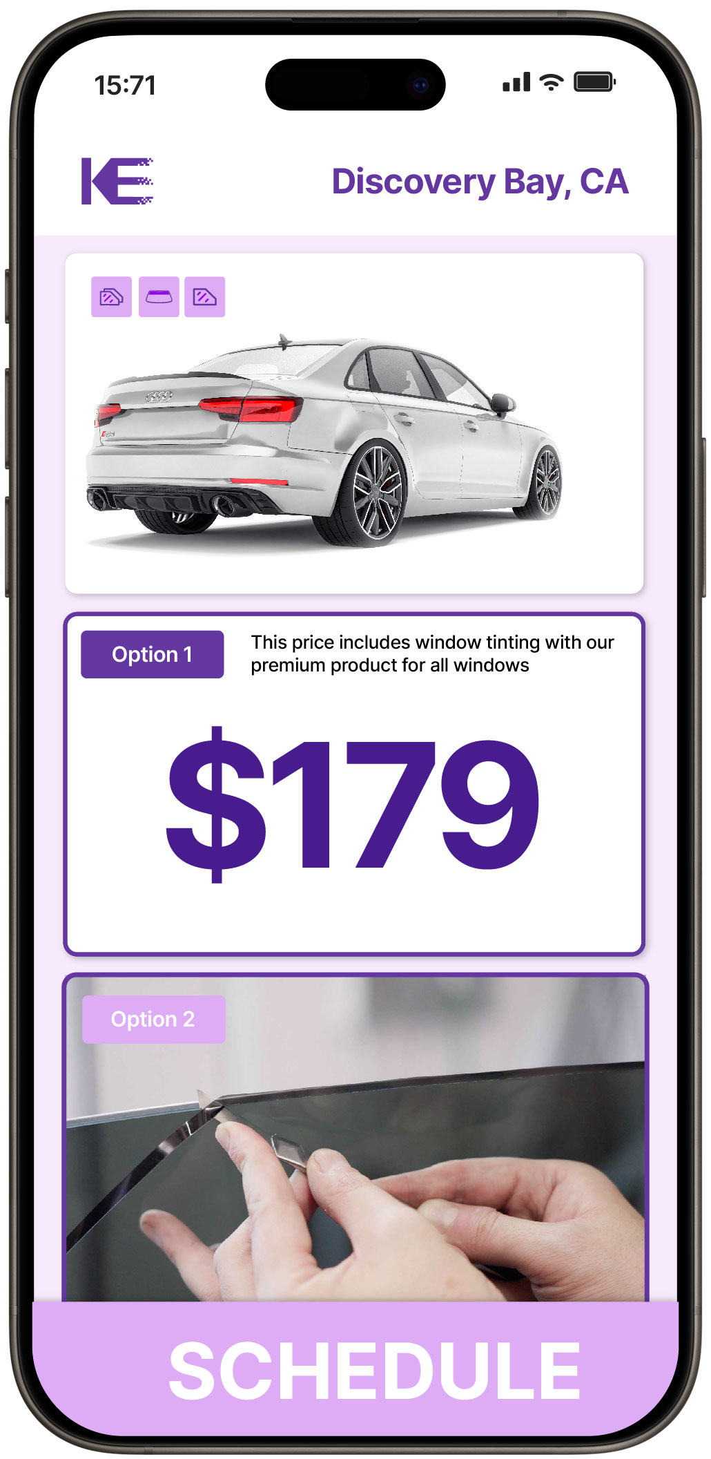View Competitive Car Window Tinting Rates in Discovery Bay, California